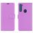 Mobigear Classic Motorola One Fusion Plus Hoesje Bookcase Portemonnee - Paars