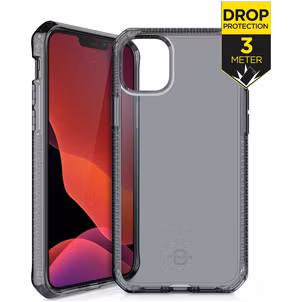 ITSkins SpectrumClear iPhone 12 Mini Hoesje Flexibel TPU Backcover Shockproof - Smoke