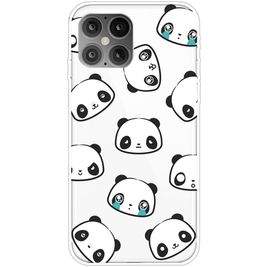 Mobigear Design iPhone 12 Pro Max Hoesje Flexibel TPU Backcover - Panda