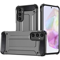Mobigear Outdoor Samsung Galaxy A35 Hoesje Hardcase Backcover Shockproof - Grijs