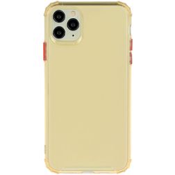 Mobigear Cushion iPhone 12 Pro Max Hoesje Flexibel TPU Backcover Shockproof - Goud