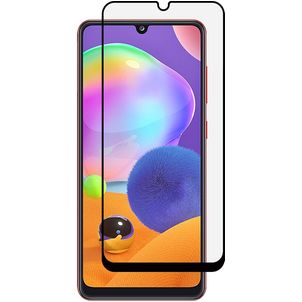 Mobigear Premium Samsung Galaxy A31 Glazen Screenprotector - Case Friendly - Zwart