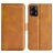 Mobigear Slim Magnet TCL 40 SE Hoesje Bookcase Portemonnee - Cognac