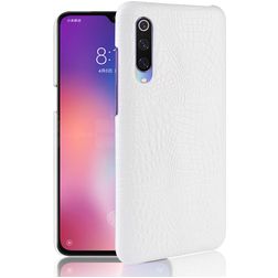 Mobigear Croco Xiaomi Mi 9 SE Hoesje Hardcase Backcover - Wit