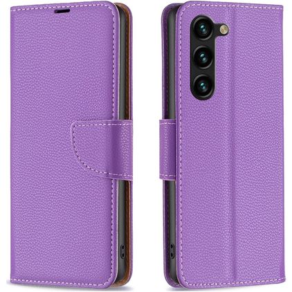 Mobigear Excellent Samsung Galaxy S23 Plus Hoesje Bookcase Portemonnee - Paars