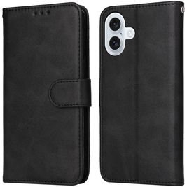 Mobigear Wallet iPhone 17 Hoesje Bookcase Portemonnee - Zwart