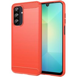 Mobigear Brushed Slim Samsung Galaxy A26 Hoesje Flexibel TPU Backcover - Rood