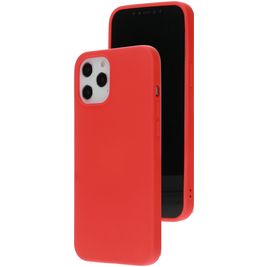 Mobiparts iPhone 12 Pro Max Siliconen Hoesje Backcover - Rood Mobiparts iPhone 12 Pro Max Siliconen Hoesje Backcover - Rood