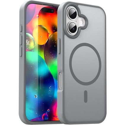 Mobigear Shockproof iPhone 17 MagSafe Hoesje Hardcase Backcover - Grijs