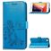 Mobigear Clover iPhone SE (2020) Hoesje Bookcase Portemonnee - Blauw