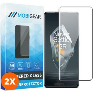 Mobigear Premium OnePlus 12R Glazen Screenprotector - Case Friendly (2-Pack)