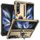 Mobigear Armor Ring Samsung Galaxy Z Fold 4 Hoesje Hardcase Backcover Shockproof met Ringhouder - Goud