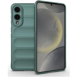Mobigear Bumpy Samsung Galaxy S25 Edge Hoesje Flexibel TPU Backcover - Groen