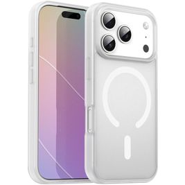 Mobigear Shockproof iPhone 17 Pro MagSafe Hoesje Hardcase Backcover - Matte White