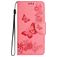Mobigear Butterfly Samsung Galaxy A35 Hoesje Bookcase Portemonnee - Roze