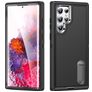 Mobigear Rugged Stand Samsung Galaxy S23 Ultra Hoesje Hardcase Backcover Shockproof met Standaard - Zwart