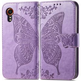 Mobigear Butterfly Samsung Galaxy Xcover 7 Hoesje Bookcase Portemonnee - Paars