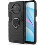 Mobigear Armor Ring Xiaomi Mi 10T Lite Hoesje Hardcase Backcover Shockproof met Ringhouder - Zwart