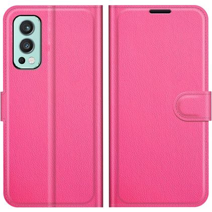 Mobigear Classic OnePlus Nord 2 Hoesje Bookcase Portemonnee - Roze