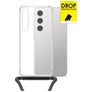 My Style Loop Doorzichtig Samsung Galaxy S24 FE Flexibel TPU Hoesje met koord - Transparant