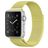 Mobigear Color Loop Milanese Apple Watch Bandje Magneetsluiting - 49/46/45/44 mm - Geel