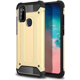 Mobigear Outdoor Samsung Galaxy M51 Hoesje Hardcase Backcover Shockproof - Goud Mobigear Outdoor Samsung Galaxy M51 Hoesje Hardcase Backcover Shockproof - Goud