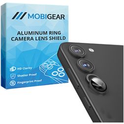 Mobigear Single Samsung Galaxy S23 Plus Glazen Camera Lens Protector - Case Friendly - Zwart