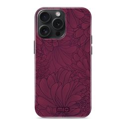 MIO iPhone 15 Pro MagSafe Hoesje Hardcase Backcover - Berry Blooms