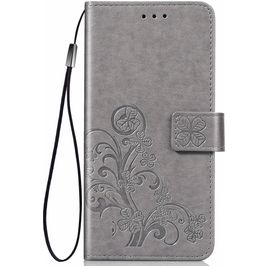 Mobigear Clover Samsung Galaxy S20 Hoesje Bookcase Portemonnee - Grijs Mobigear Clover Samsung Galaxy S20 Hoesje Bookcase Portemonnee - Grijs