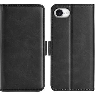 Mobigear Slim Magnet iPhone 16e Hoesje Bookcase Portemonnee - Zwart