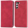 Mobigear Retro Slim Samsung Galaxy S21 FE Hoesje Bookcase Portemonnee - Rood