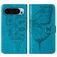 Mobigear Butterfly Google Pixel 9 Hoesje Bookcase Portemonnee - Blauw