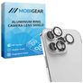 Mobigear Single iPhone 14 Pro Glazen Camera Lens Protector - Case Friendly - Zilver