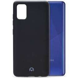 Mobilize Rubber Gelly Samsung Galaxy A41 Hoesje Flexibel TPU Backcover - Matt Black