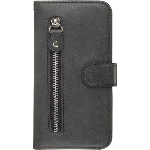 Mobigear Zipper Samsung Galaxy S20 Hoesje Bookcase Portemonnee - Zwart