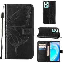 Mobigear Butterfly OnePlus Nord CE 2 Lite 5G Hoesje Bookcase Portemonnee - Zwart