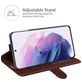 Mobigear Wallet Samsung Galaxy S22 Hoesje Bookcase Portemonnee - Bruin