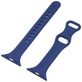 Mobigear Sport Slim Siliconen Apple Watch Bandje Druksluiting - 42/41/40/38 mm - Paars