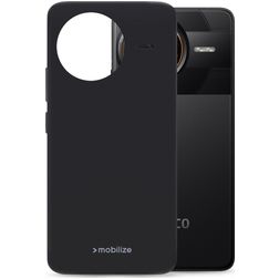 Mobilize Rubber Gelly POCO F7 Ultra Hoesje Flexibel TPU Backcover - Zwart
