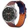 Mobigear Loop Nylon Smartwatch Bandje Gespsluiting - Universeel 22 mm connector - Blauw / Oranje