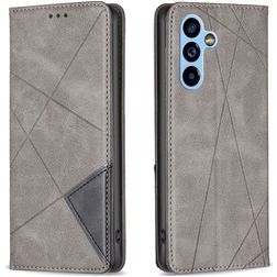 Mobigear Rhombus Slim Samsung Galaxy A54 Hoesje Bookcase - Grijs