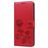 Mobigear Roses Samsung Galaxy A20s Hoesje Bookcase Portemonnee - Rood