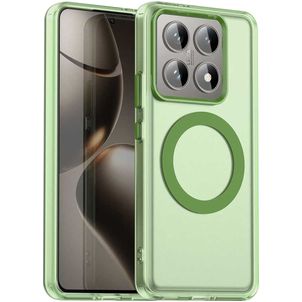 Mobigear Shockproof Xiaomi 14T MagSafe Hoesje Hardcase Backcover - Groen