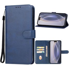 Mobigear Wallet iPhone 16 Pro Hoesje Bookcase Portemonnee - Blauw