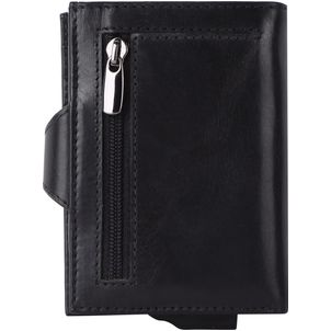 Valenta Card Case Plus Leren Pasjeshouder - 14 Pasjes - Zwart