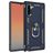 Mobigear Armor Ring Samsung Galaxy Note 10 Hoesje Hardcase Backcover Shockproof met Ringhouder - Blauw