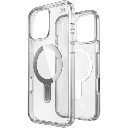 Speck Presidio Perfect Clear Doorzichtig iPhone 16 Pro Max MagSafe Hoesje Hardcase Backcover Shockproof - Transparant