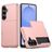 Mobigear Card Samsung Galaxy S26 Plus Hoesje Hardcase Backcover Shockproof met Pasjeshouder - Roségoud