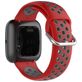 Mobigear Sport Plus Buckle Siliconen Fitbit Versa 2 Bandje Gespsluiting - Rood / Grijs