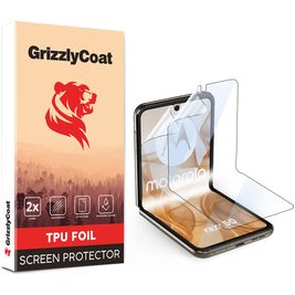 GrizzlyCoat Motorola Razr 50 Hydrogel TPU Screenprotector - Case Friendly (2-Pack)